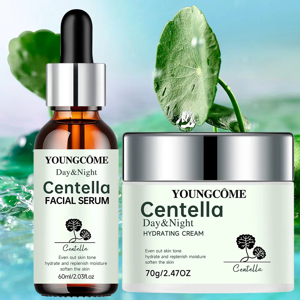 Centella Facial Serum&Hydrating Cream| Brightening Dark| Soothing anti Aging & W/Centella Asiatica