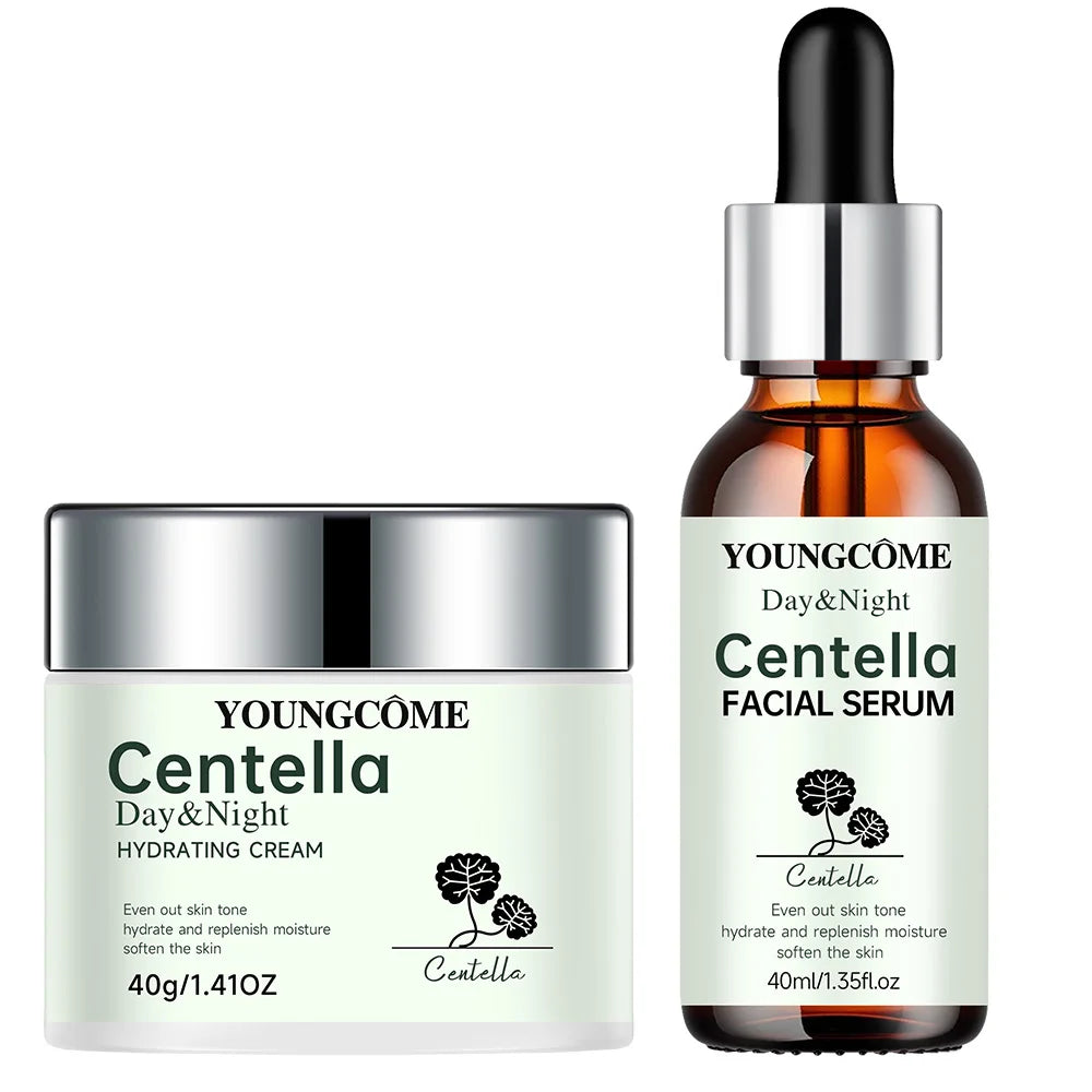 Centella Facial Serum&Hydrating Cream| Brightening Dark| Soothing anti Aging & W/Centella Asiatica